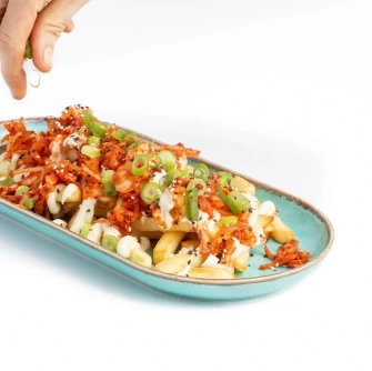 Kimchi-kraut Fries At DoppleGanger  In Cambridge