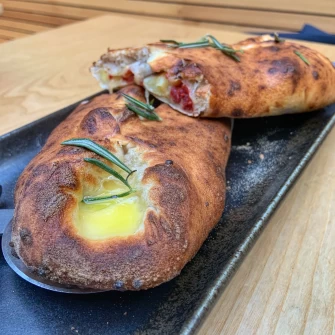 Cheesesteak Calzone At Purezza In Bristol