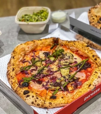 Vegan Pizza At Purezza In Manchester