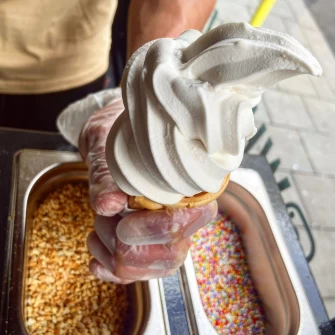 Soft Ice Cream  At What The Pitta In Manchester