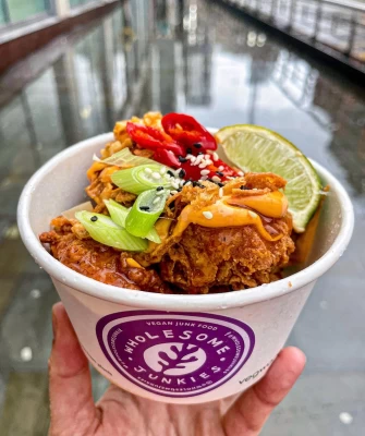 Vegan Food At Wholesome Junkies In Manchester