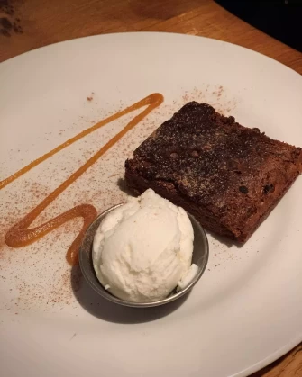brownie ice cream At Falafel To Go In Glasgow
