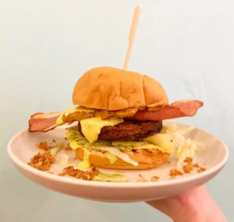Burger At Serenity Now In Glasgow
