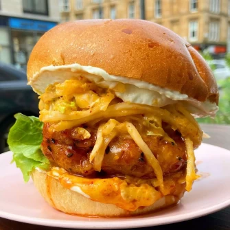 Burger At Serenity Now In Glasgow