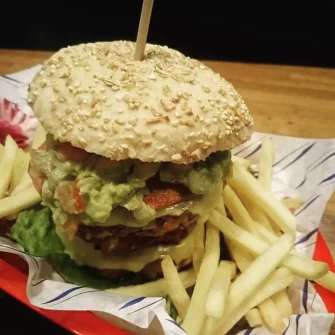 Burger At The Flying Duck In Glasgow