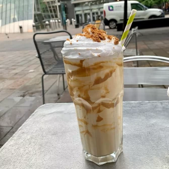 Ice Cream Shake  At The Glasvegan In Glasgow