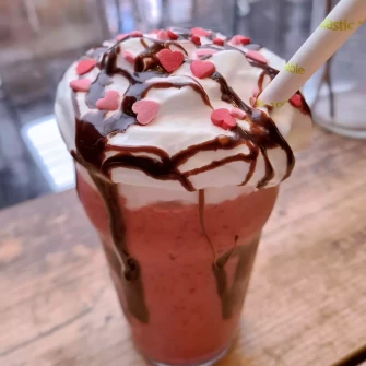Ice Cream Shake  At The Glasvegan In Glasgow