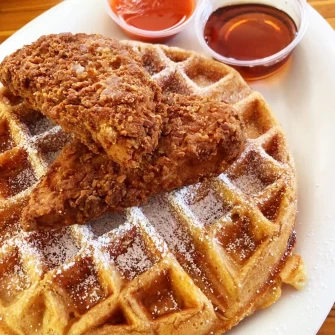 Waffles  At Green New American Vegetarian In Phoenix