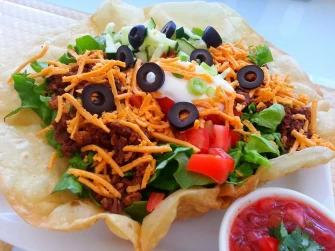 Taco Bowl At Loving Hut In Phoenix