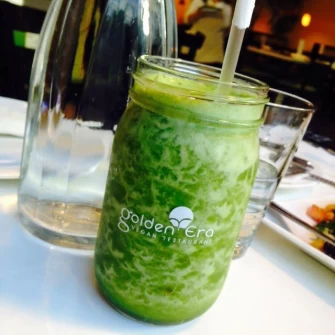 Fresh Juice At Golden Era Vegan In San Francisco
