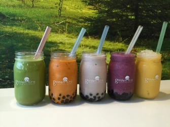 Fruit Juice At Golden Era Vegan In San Francisco