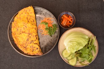 Besan Chilla At Au Lac Royal Vegetarian Cuisine  In Dickson
