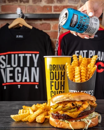 Burger At Slutty Vegan In Atlanta