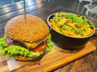 Vegan Burger At Gorilla Kitchen In Auckland