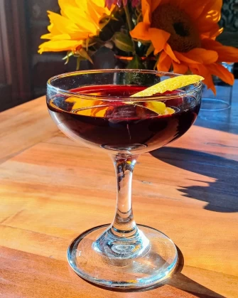 Gimme a Beet cocktail At Epif In Portland