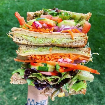 Veggie sandwich At Buds In Salt Lake City