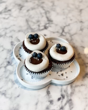 Chocolate Cup cake At Passion Flour Patisserie In Salt Lake City