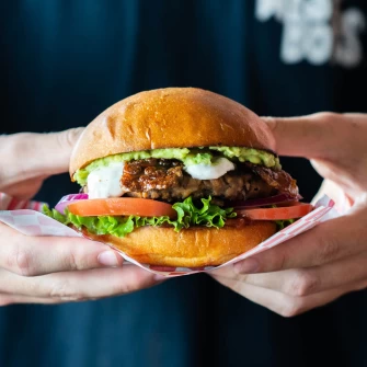 Burger At Wise Boys Burgers In Auckland
