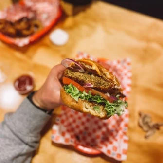 Burger At Wise Boys Burgers In Auckland