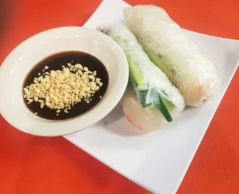 Fresh Spring Roll At Veggie House In Salt Lake City