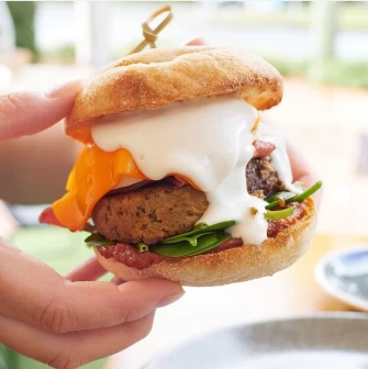 Burger At Cafe Vie In Buderim