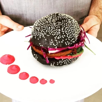 Vegan Burger At Joy Beans In Burleigh Waters