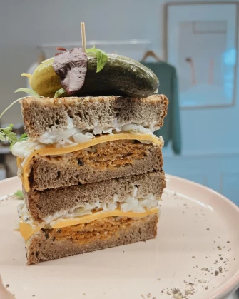 Ruben toasty At Plant Vibes Cafe St In Bowen Hills