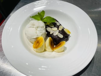 Fruit With Ice Creame  At The Siam Purity Pod In Broadbeach