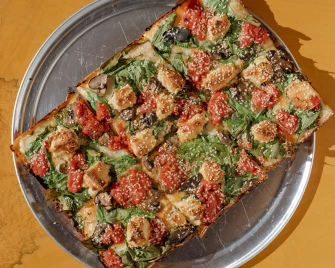 Sicilian Square At Hot Tongue Pizza in Los Angeles