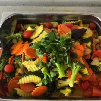 Vegetables Salad At Araya's Place In Los Angeles