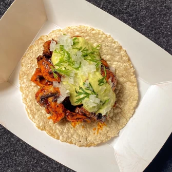 Taco At Burgerlords - Chinatown In Los Angeles
