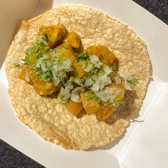 Taco At Burgerlords - Chinatown In Los Angeles