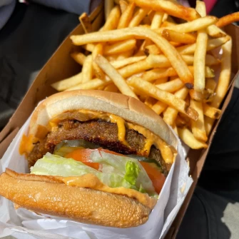 Burger & french fries At Burgerlords - Highland Park In Los Angeles