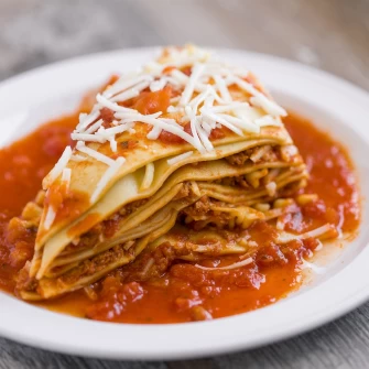Meat Lasagna At Cruzer Pizza In Los Angeles