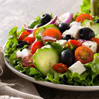 Vagetable Salad  At Cruzer Pizza In Los Angeles