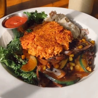 Vegan Food  At Flore In Los Angeles