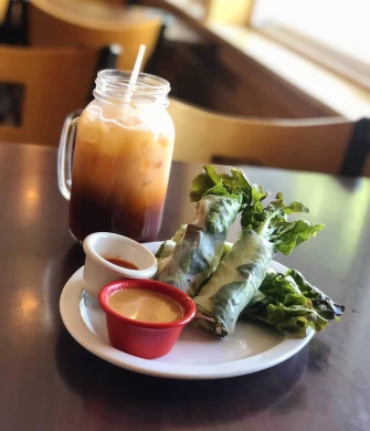 Vegan Food At Green Leaves In Los Angeles