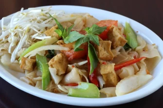 Vegan Food At Green Leaves In Los Angeles