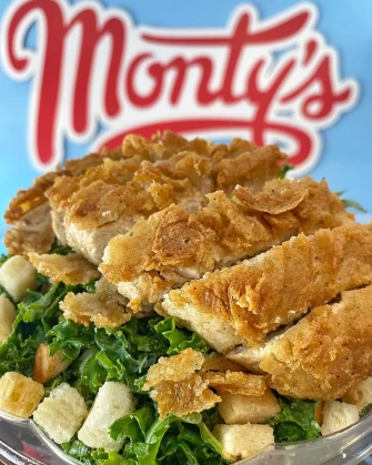 Vegan Food At Monty's Good Burger In Los Angeles