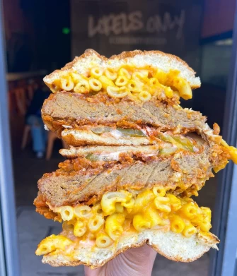 Burger At Never Caged In Los Angeles