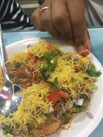 Vegan Chat At Swadist Restaurant In Dubai