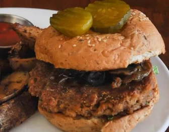 Garvey Burger At Soul Vegetarian - Highland In Atlanta