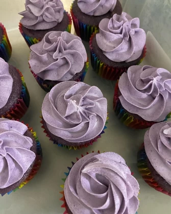 Vegan Ube Cupcake At Poor Man Vegan In Jersey City
