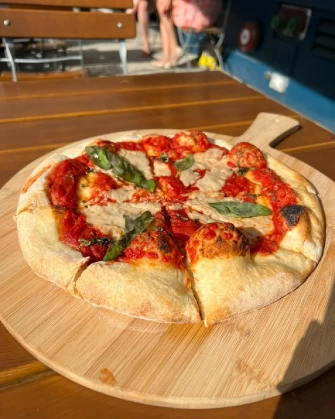 Vegan Pizza At Belse Restaurant NYC In New York City