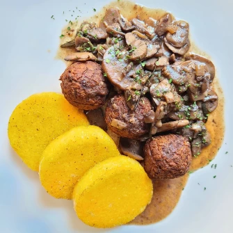 Roasted polenta At Delice & Sarrasin In New York City