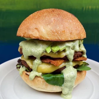 Burger At Orchard Grocer In New York City