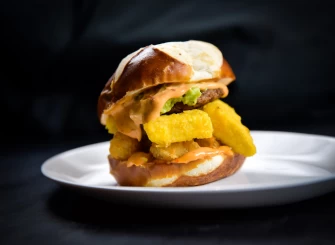 Burger At Plant Junkie - Park Ave In New York City