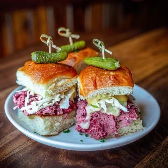 beef sandwich At Rabbit In New York City