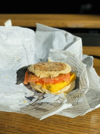 Burger At Riverdel In New York City