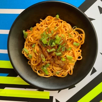 Noodles At Spicy Moon - 3rd St In New York City